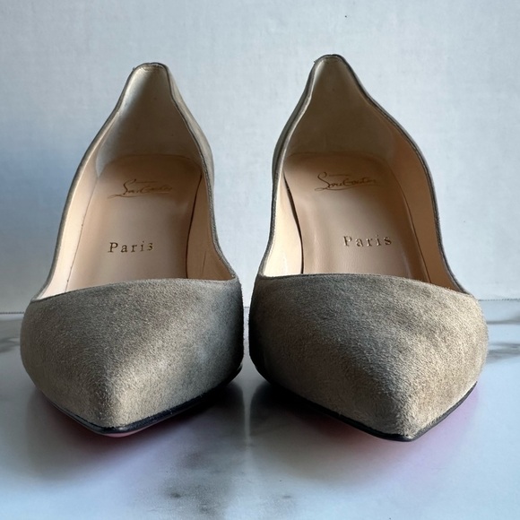 Authentic Christian Louboutin Suede Heels 37 - Picture 4 of 14